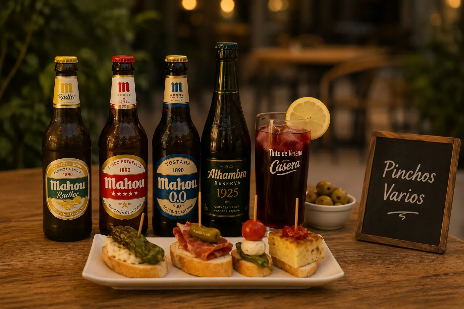 Cervezas y Aperitivos